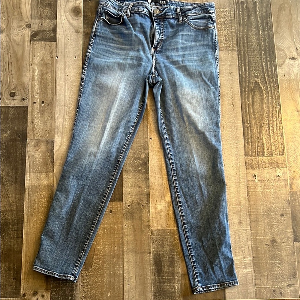 KUT From The Kloth Jeans Womens Size 10 Blue Wash Straight‎ Leg Casual